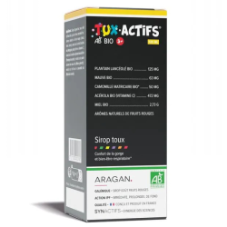 Aragan Synactifs TuxActifs 3+ Sirop toux bio 125ml
