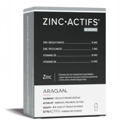 Aragan Synactifs Zinc Actifs oligo-éléments 60 gélules