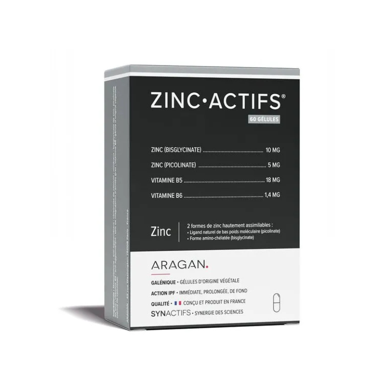 Aragan Synactifs Zinc Actifs oligo-éléments 60 gélules Aragan Synactifs Zinc Actifs oligo-éléments 60 gélules