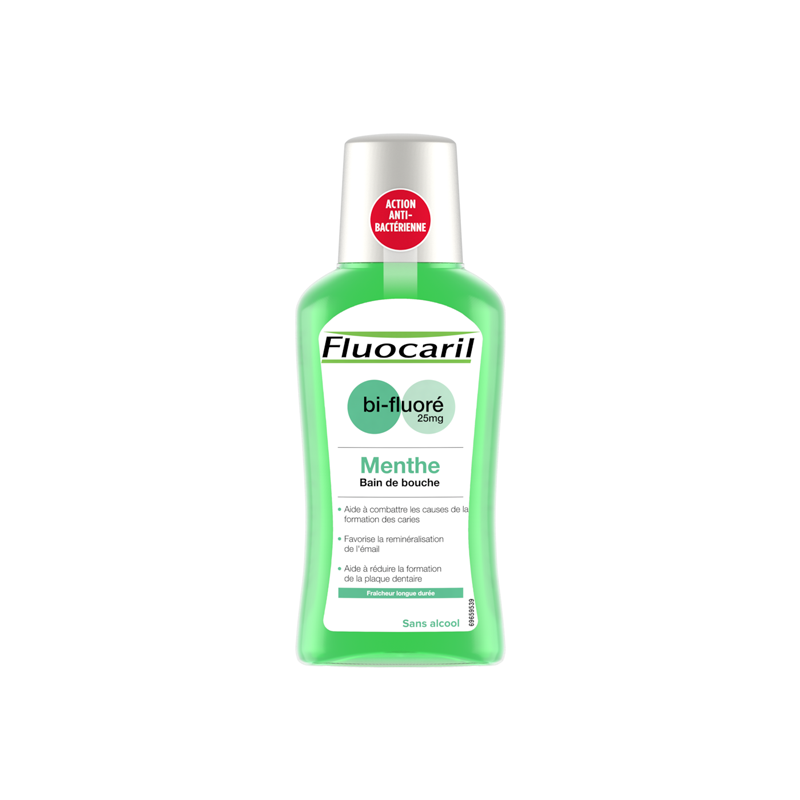 Fluocaril Bain de bouche Bi-fluoré 25mg menthe 300ml Fluocaril Bain de bouche Bi-fluoré 25mg menthe 300ml