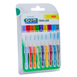 GUM Trav-Ler 1699 Multipack 9 Brossettes interdentaires