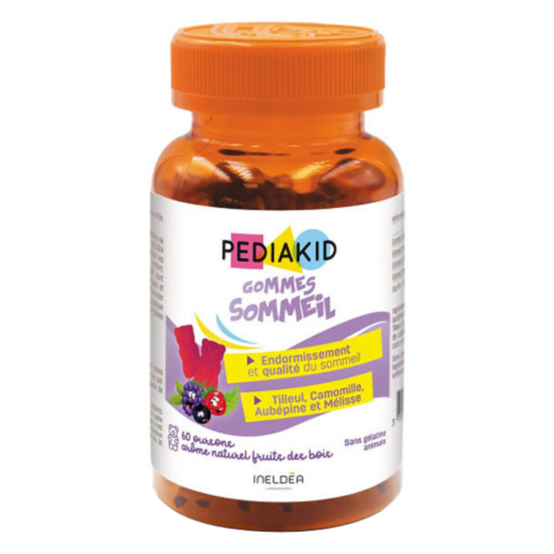 Pediakid Gommes Sommeil pilulier de 60 oursons Pediakid Gommes Sommeil pilulier de 60 oursons