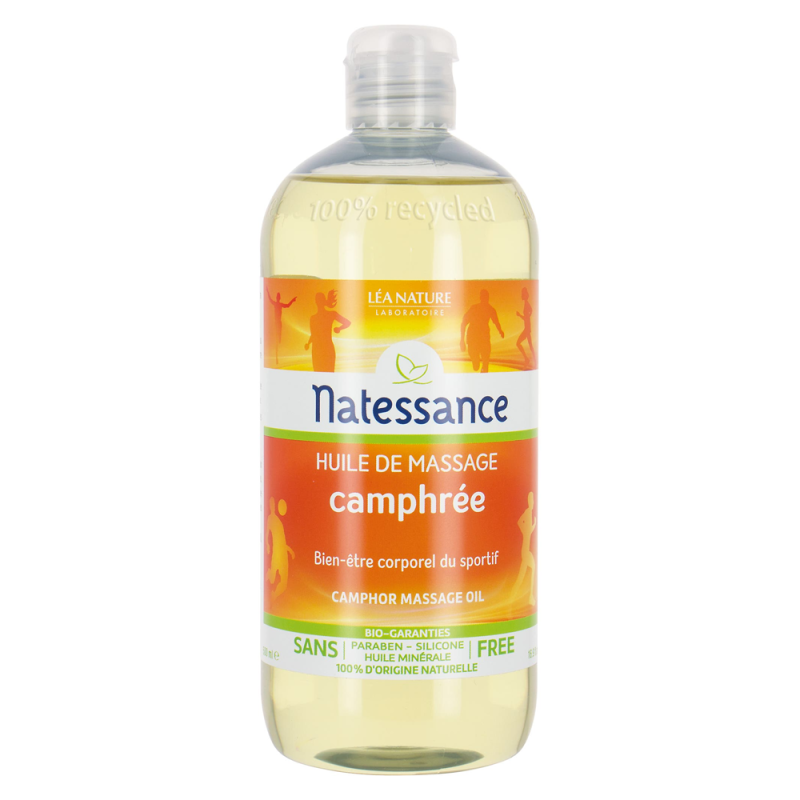 Natessance Huile de massage camphrée 500ml Natessance Huile de massage camphrée 500ml