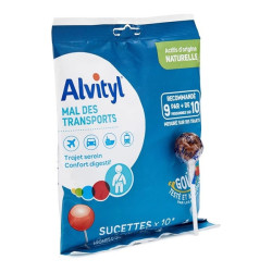 Urgo Alvityl Mal des transports goûts cola & fraise 10 sucettes