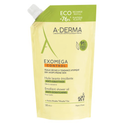 A-Derma Exomega Control Huile lavante émolliente éco recharge 500ml