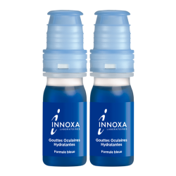 Innoxa Gouttes Oculaires hydratantes formule bleue lot de 2 x 10ml
