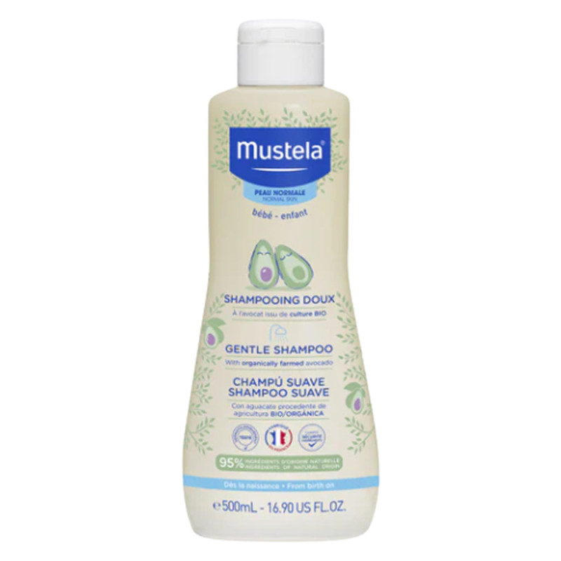Mustela Shampooing doux bébé à l'avocat bio 500ml Mustela Shampooing doux bébé à l'avocat bio 500ml
