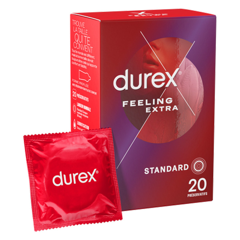Durex Feeling Extra Standard 20 préservatifs