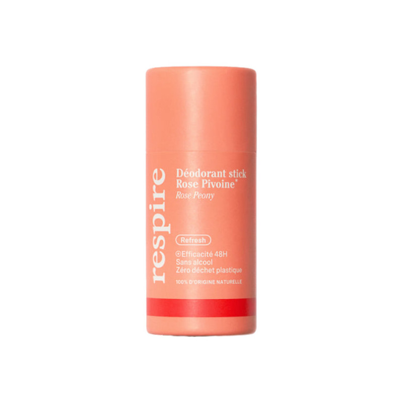 Respire Déodorant stick rose pivoine bio 50gr Respire Déodorant stick rose pivoine bio 50gr