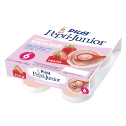 Picot Pepti-Junior Dessert sans lait dès 6 mois Fraise lot de 4x100gr