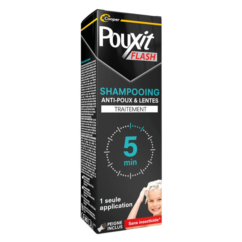 Pouxit Flash Shampooing Anti-poux & lentes 100ml Pouxit Flash Shampooing Anti-poux & lentes 100ml