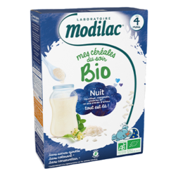 Modilac Mes Céréales bio nuit dès 4 mois 250gr
