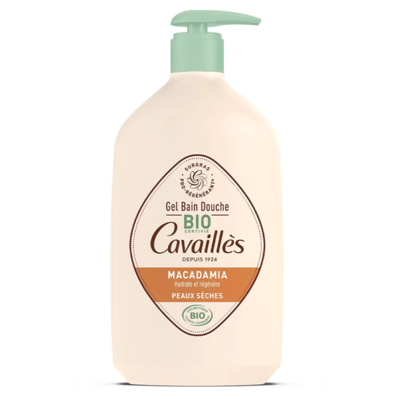 Cavaillès Gel bain douche Macadamia bio 1L Cavaillès Gel bain douche Macadamia bio 1L
