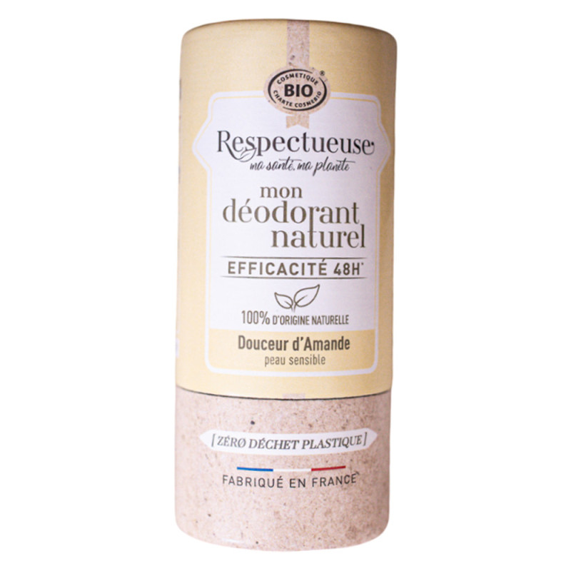 Respectueuse Mon Déodorant naturel douceur d'amande bio 50gr Respectueuse Mon Déodorant naturel douceur d'amande bio 50gr