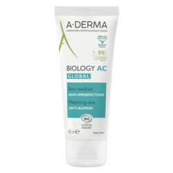 A-Derma Biology AC Global Soin matifiant anti-imperfections bio 40ml