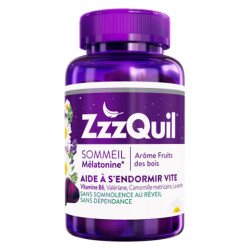 ZzzQuil Sommeil Arôme mangue banane 60 gommes