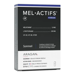 Aragan Synactifs MelActifs Sommeil 15 gélules