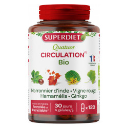 Superdiet Quatuor Circulation bio 120 gélules