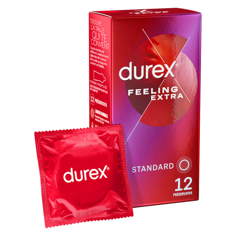 Durex Feeling Extra Standard 12 préservatifs