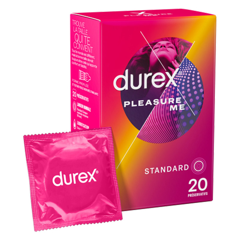 Durex Pleasure Me Standard 20 préservatifs