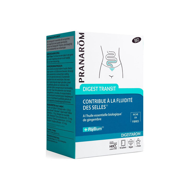 Pranarôm Digest Transit bio 10 sachets de 6ml Pranarôm Digest Transit bio 10 sachets de 6ml