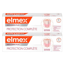 Elmex Anti-caries Plus Soin complet dentifrice lot de 2x75ml