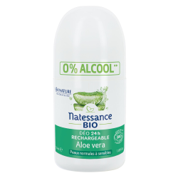 Natessance Déo 24h Rechargeable Aloe Vera bio 50ml