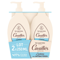 Cavaillès Soin lavant intime Antibactérien lot de 2x250ml