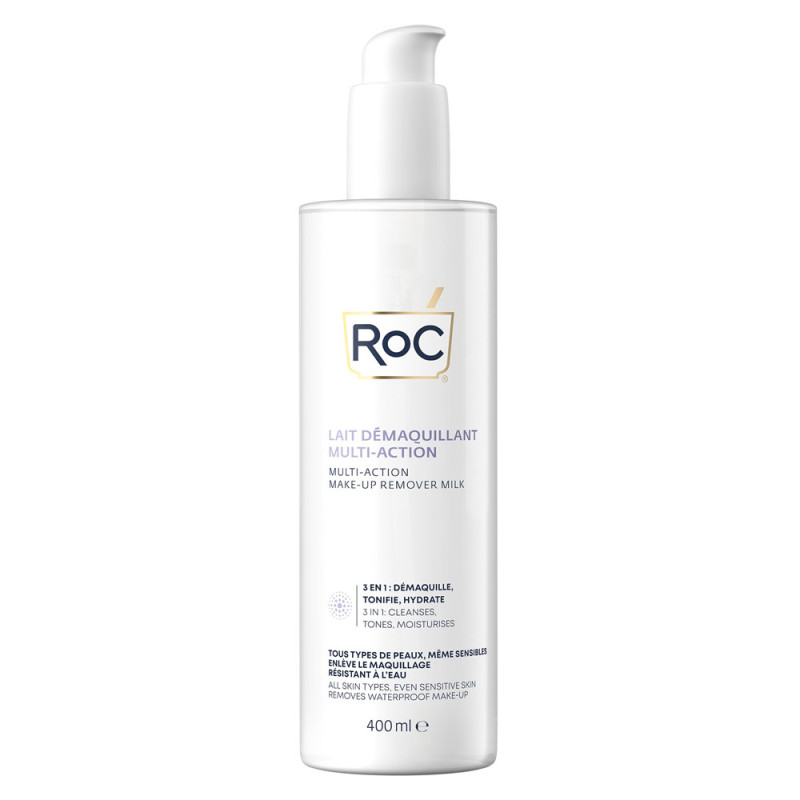 ROC Lait démaquillant Multi-action 3 en1 - 400ml ROC Lait démaquillant Multi-action 3 en1 - 400ml