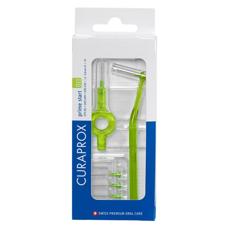 Curaprox CPS 011 Prime Start brossette interdentaire vert clair 5 pièces