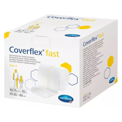 Hartmann Coverflex Fast bandage tubulaire taille 4 jaune 10,75cm × 10m