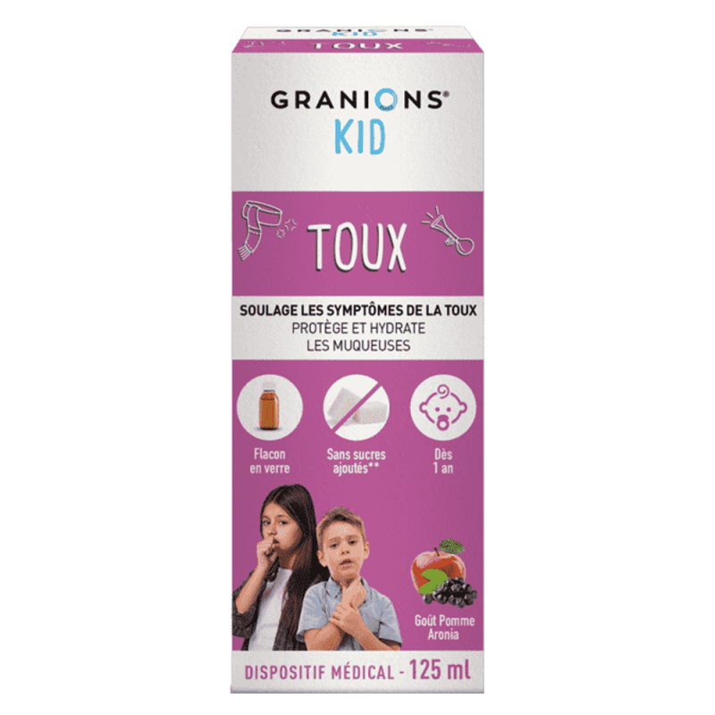 Granions Kid Toux goût pomme aronia 125ml