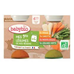 Babybio Mes 1ers légumes de nos régions dès 4mois 4 x 130gr