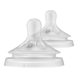 Avent Naturel Reponse Tétine débit 3m+ lot de 2