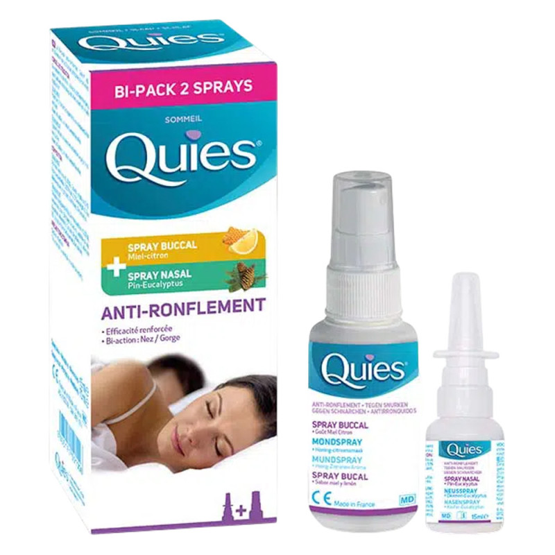 Quies Anti-Ronflement Bi-pack 85ml Quies Anti-Ronflement Bi-pack 85ml