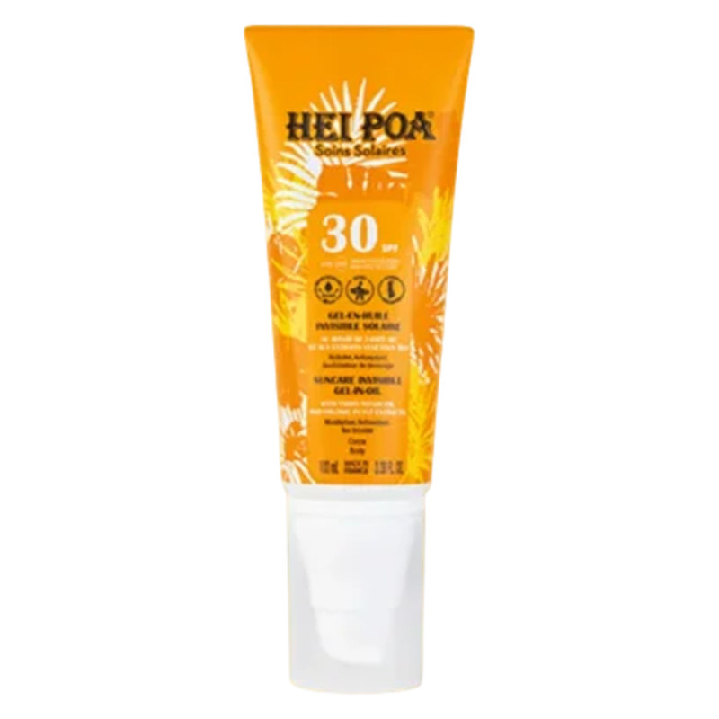 Hei Poa Gel en Huile invisible solaire SPF30 - 100ml Hei Poa Gel en Huile invisible solaire SPF30 - 100ml