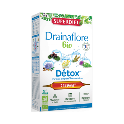 Superdiet Drainaflore Bio Détox 20 ampoules