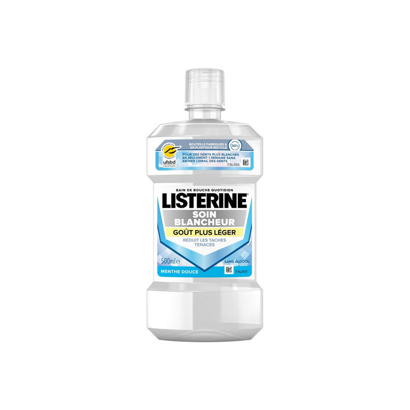 Listerine Traitement Professionnel Bain de bouche menthe douce 500ml Listerine Traitement Professionnel Bain de bouche menthe douce 500ml
