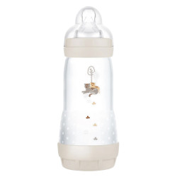 MAM Easy Start Biberon anti-colique 4+ mois Sable tétine débit 3 - 320ml