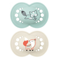 MAM Original 2 sucettes silicone +18mois classic