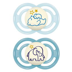 MAM Perfect Nuit Animaux 2 sucettes 18 mois+