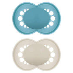 MAM Original Sucettes orthodontiques 6+ mois non imprimées lot de 2