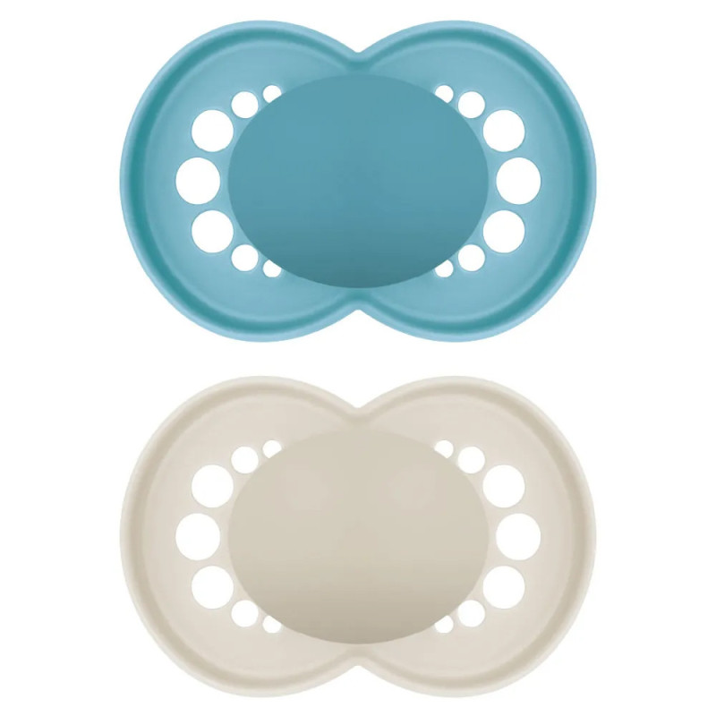 MAM Original Sucettes orthodontiques 6+ mois non imprimées lot de 2 MAM Original Sucettes orthodontiques 6+ mois non imprimées lot de 2