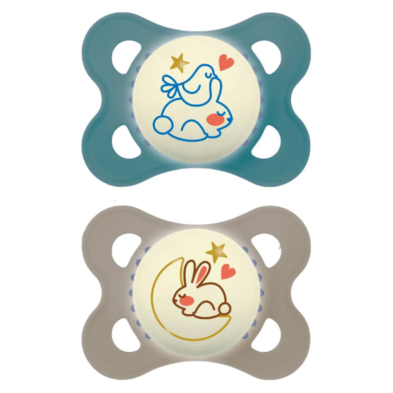 MAM Original Nuit 2-6 mois lot de 2 sucettes MAM Original Nuit 2-6 mois lot de 2 sucettes
