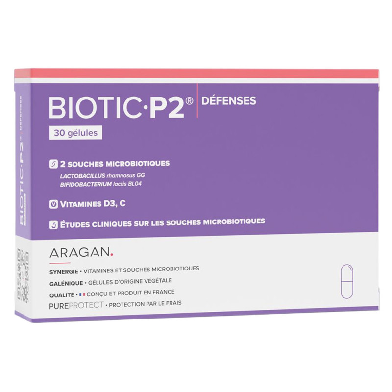 Aragan Biotic P2 Défenses 30 gélules Aragan Biotic P2 Défenses 30 gélules
