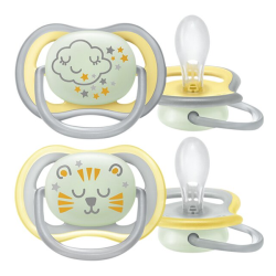 Avent Ultra Air Nighttime 2 sucettes orthodontiques 18+ mois