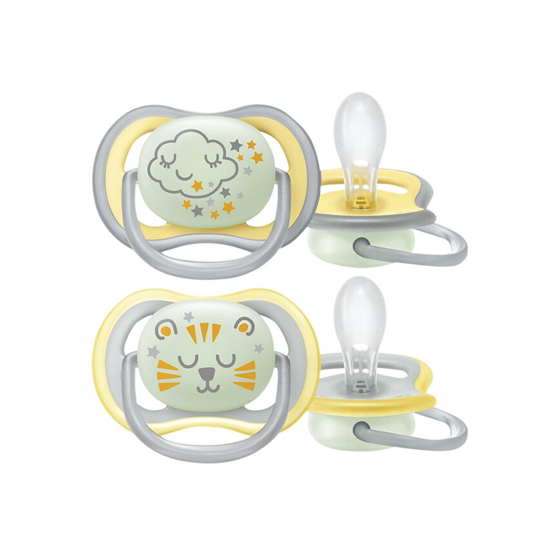 Avent Ultra Air Nighttime 2 sucettes orthodontiques 18+ mois Avent Ultra Air Nighttime 2 sucettes orthodontiques 18+ mois