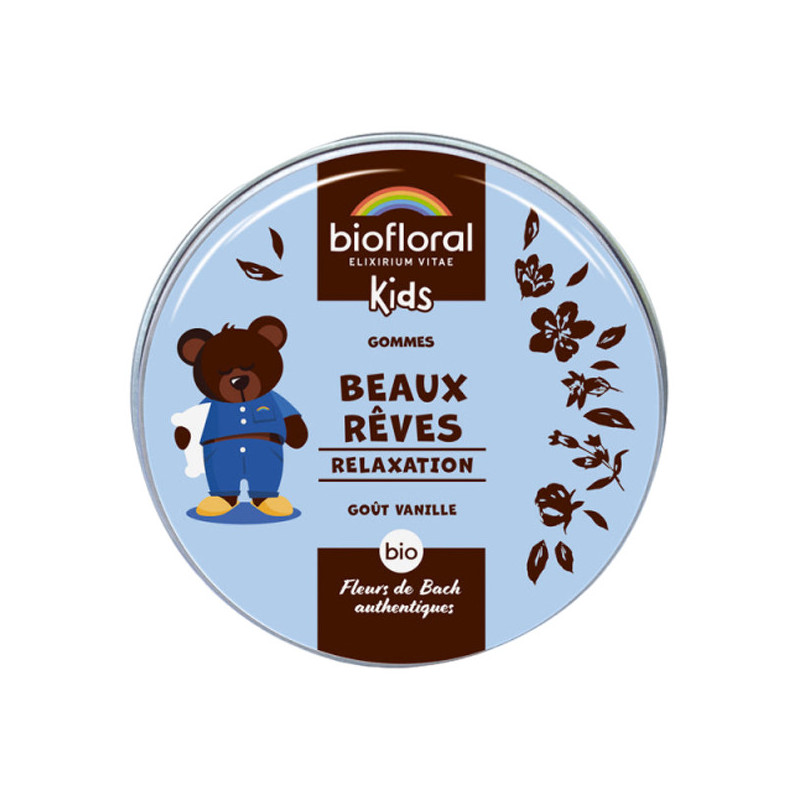 Biofloral Kids gommes Beaux Rêves relaxation bio 45gr Biofloral Kids gommes Beaux Rêves relaxation bio 45gr