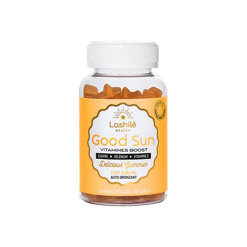 Lashilé Beauty Good Sun Vitamines boost auto-bronzant 60 gummies Lashilé Beauty Good Sun Vitamines boost auto-bronzant 60 gummies