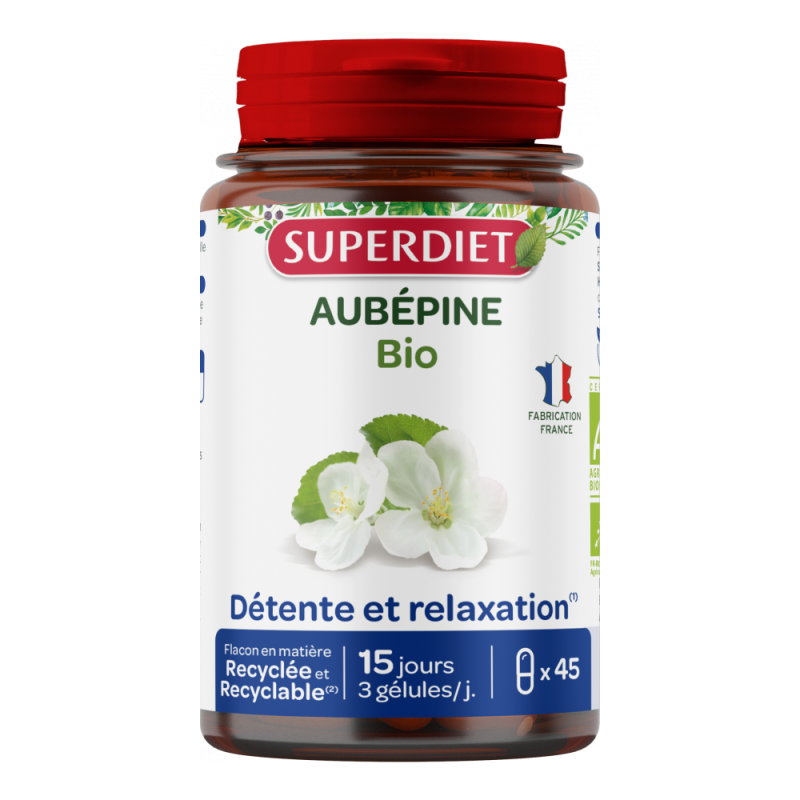 Superdiet Aubépine bio 45 gélules Superdiet Aubépine bio 45 gélules